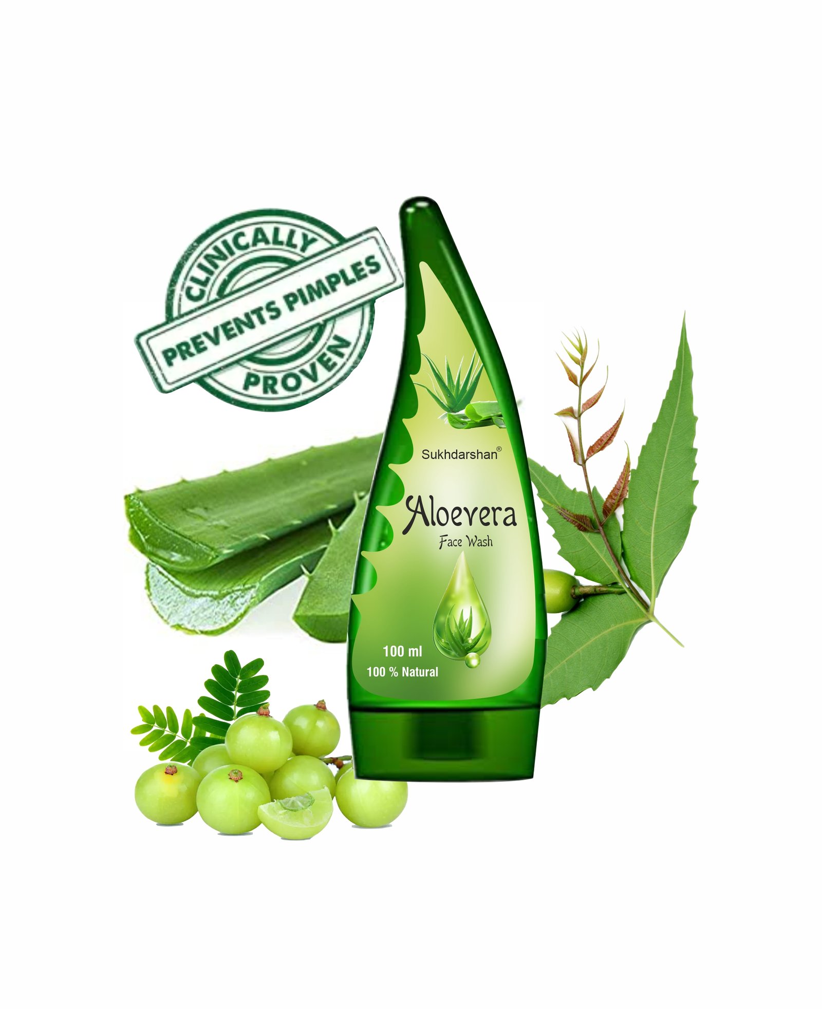 Sukh Aloe -Face Wash