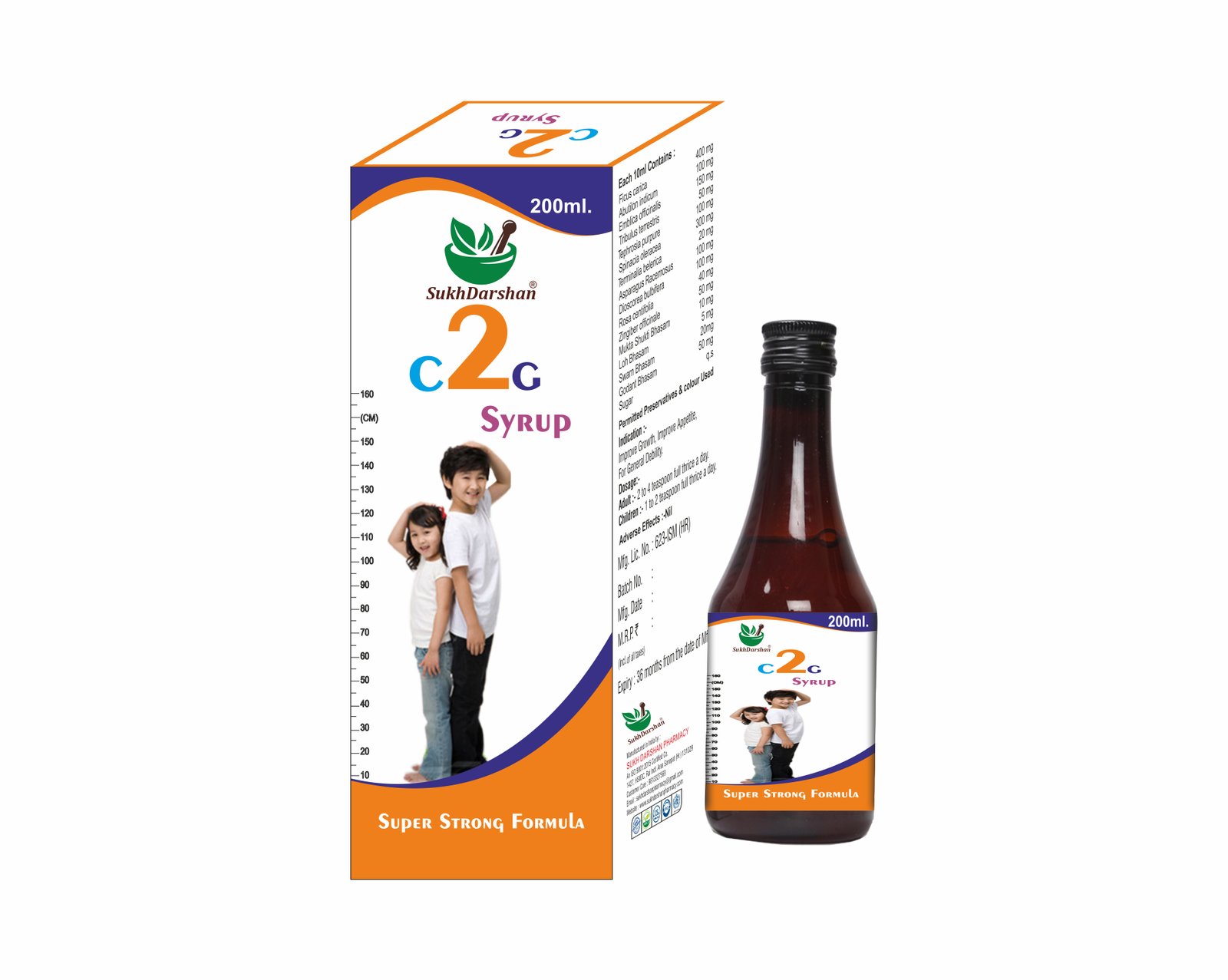 An Ayurvedic tonic for increasing height  in 200 ml