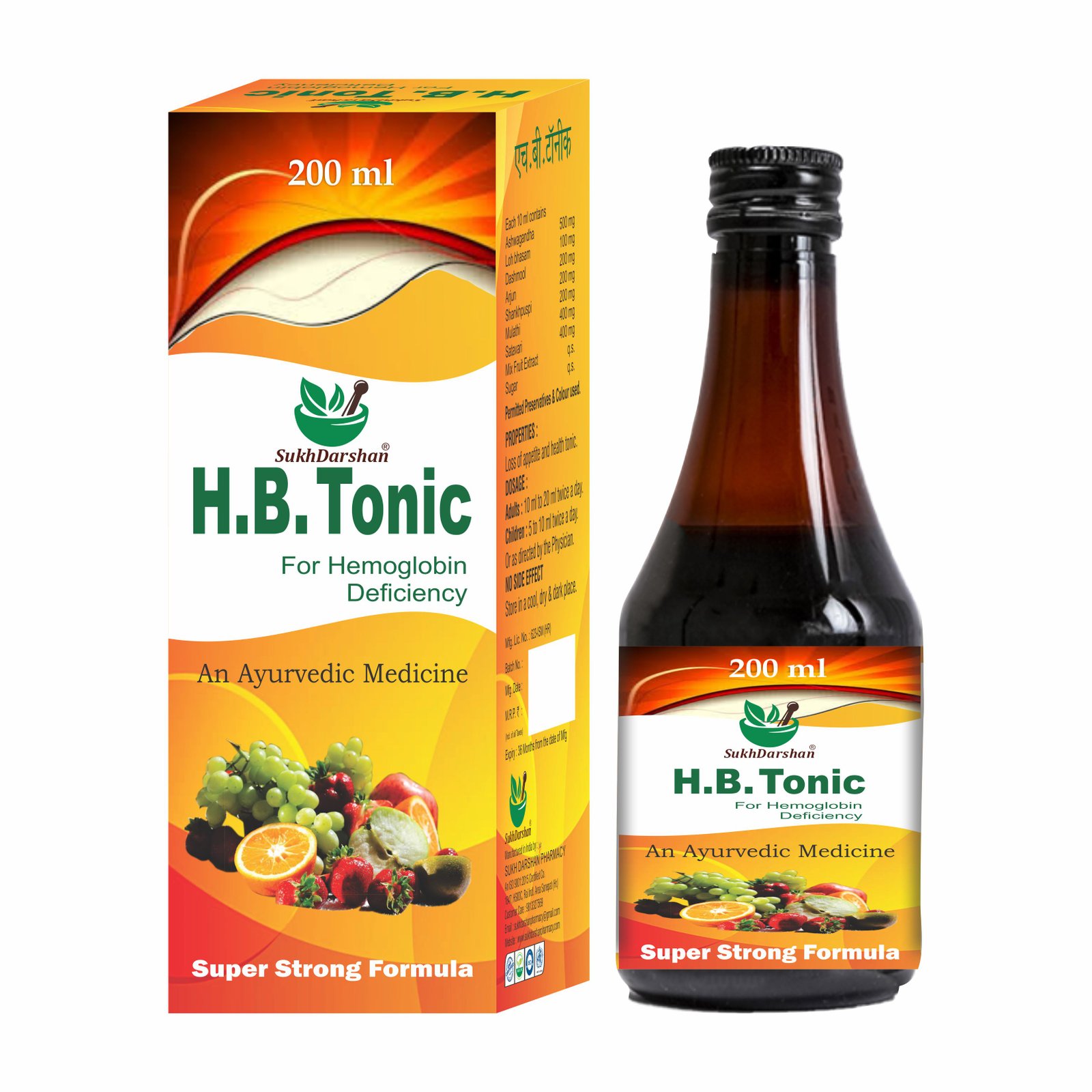Sukh H.B Tonic Syrup