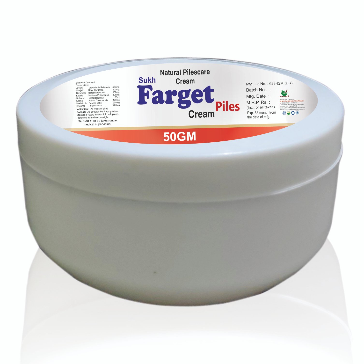 sukh Farget piles cream